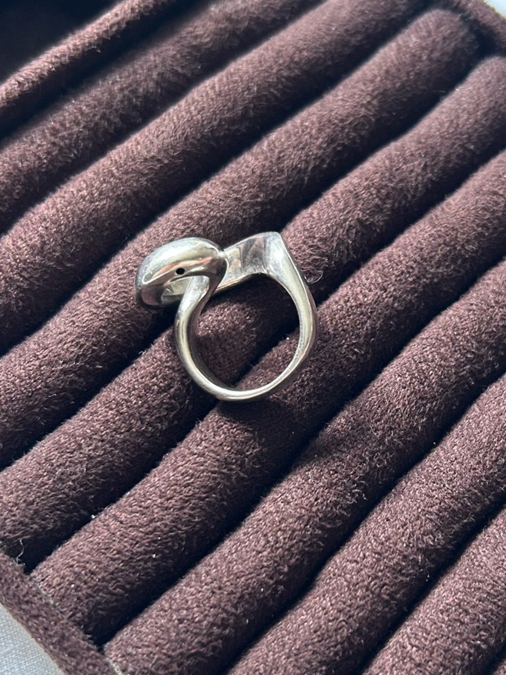 Sterling Silver Sculptural Spiral Ring - size 6 - Picture 4 of 9